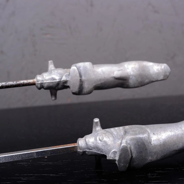 1960s Italian Steer BBQ Skewers Patio Grill For Sale - Image 11 of 12