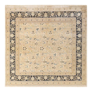 Mogul Hand-Knotted Area Rug - Ivory, 8' 2" x 8' 9" For Sale