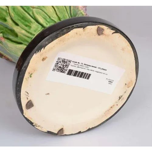 20th Century Faience Vases, Set of 2 For Sale - Image 6 of 7