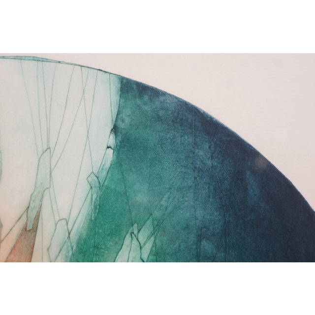 Late 20th Century Ruth Rodman Signed Limited Edition Abstract Moonburt III Serigraph 30" For Sale - Image 12 of 12