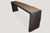 Andrianna Shamaris Triple Burnt Teak Wood Console For Sale - Image 9 of 18