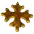 Cross Wall Decoration in Yellow and Green Ceramic, 20th Century For Sale - Image 10 of 10