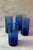 Anchor Hocking 1990s Set of 4 Vintage Anchor Hocking Essex Cobalt Blue Tumblers For Sale - Image 4 of 12