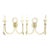 Fine Arts Lamps Brass & Marble Double Wall Sconce Lamps - a Pair For Sale