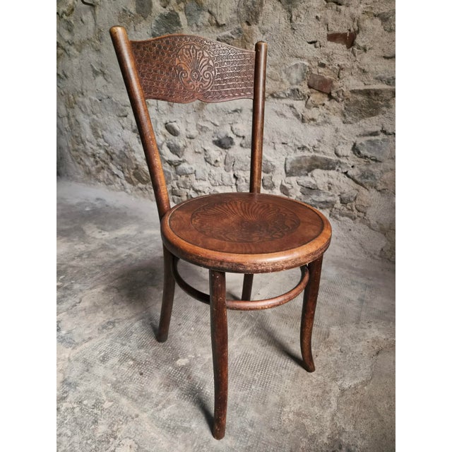 Antique Bistro Chairs in Bentwood by Fischel Austria, 1890s, Set of 2 For Sale - Image 14 of 18