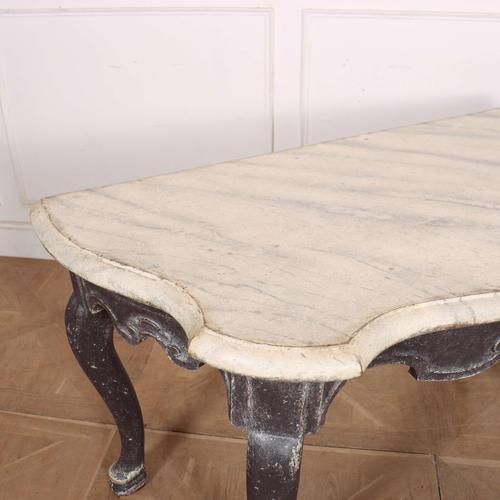 Brown Italian Painted Console Table For Sale - Image 8 of 11