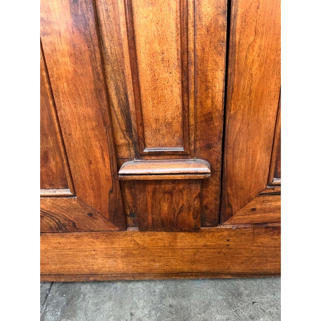 Wood Early 19th Century French Walnut Chateau Armoire For Sale - Image 7 of 12