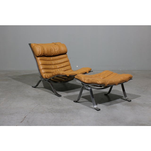 Set of Lounge Chair and Ottoman by Arne Norell for Arne Norell AB, 1960s For Sale - Image 13 of 13