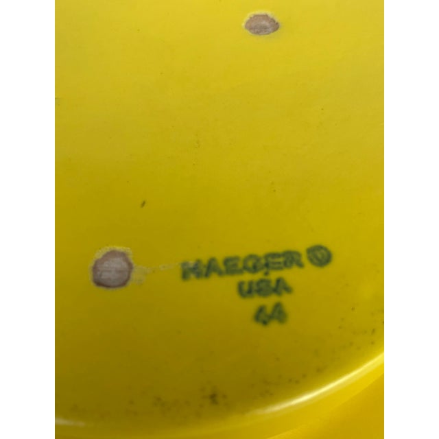 1950s Mid Century Vintage Foot Ceramic Bowl by Heager For Sale - Image 5 of 5