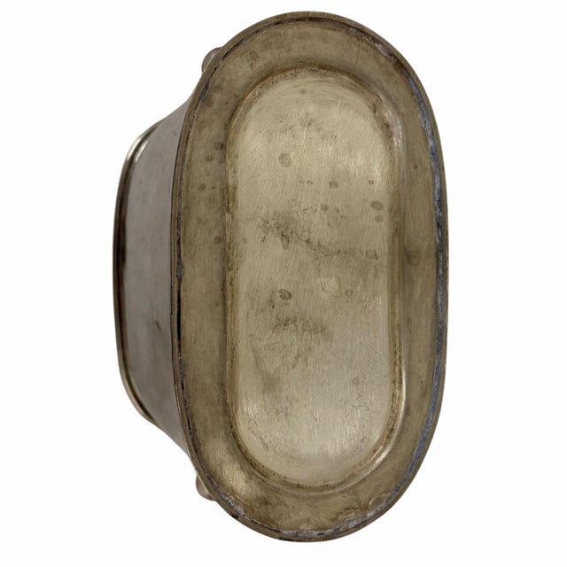 Vintage Silverplate Wine Chiller, Cooler For Sale - Image 4 of 5