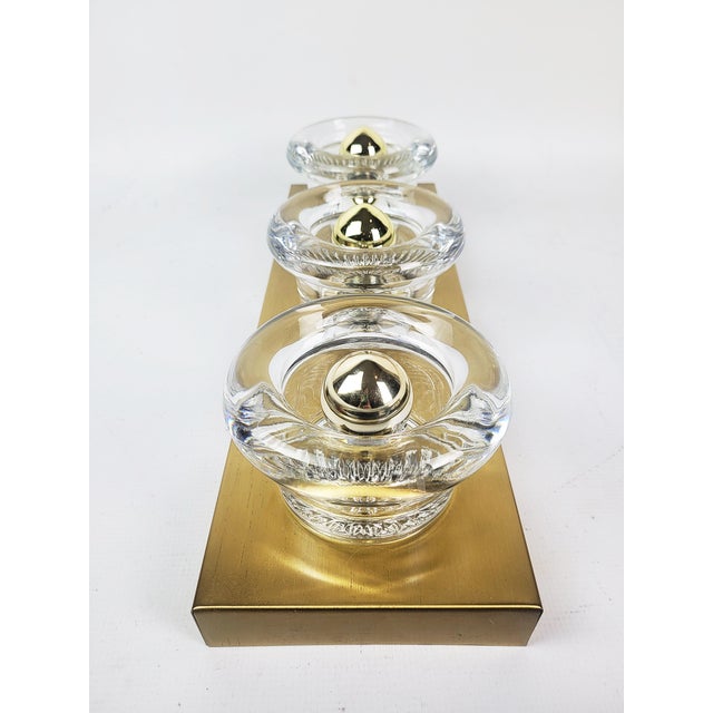 Gold Wall Lamp from Gebrüder Cosack, 1970s For Sale - Image 8 of 11