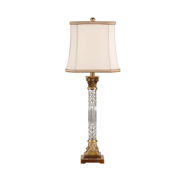 2020s Wildwood Crystal Column Table Lamp For Sale - Image 5 of 5