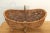 Early 20's Century French Antique Buttocks Harvest Gathering Wicker Basket With Grape Vine Handle For Sale In San Diego - Image 6 of 7