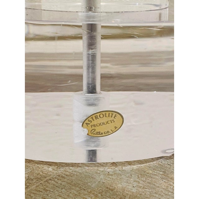 Ritts Co. 1970s Herb Ritts for Astrolite Smashingly Stylish Lucite Floor Lamp For Sale - Image 4 of 12