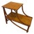 Vintage Heywood-Wakefield Style Rattan & Bamboo Two-Tier Side Table, C. 1960s For Sale