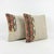 Mid-Century Modern Turkish Wool Kilim Pillow Cover 24'' X 24'' - Set of Two For Sale - Image 3 of 4