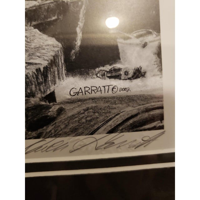 Vintage Framed Graphite Lithograph "Experience" by Owen Garratt For Sale - Image 4 of 5