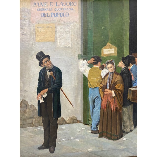 Late 19th Century Late 19th Century Italian School Oil Painting For Sale - Image 5 of 11