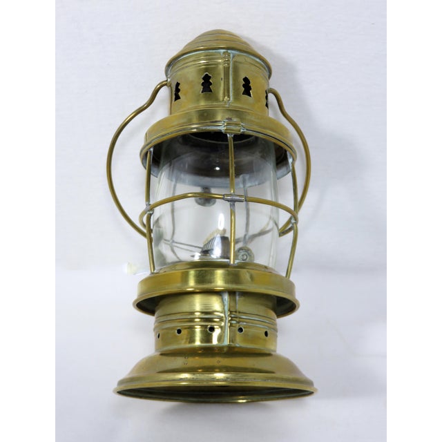 Antique Nautical Solid Brass Ships Oil Lantern Chairish