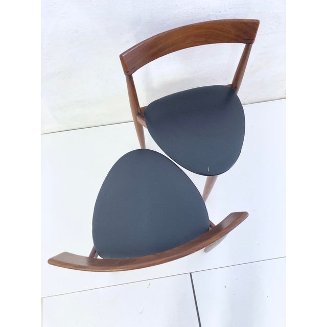 Roundette Side Chairs in Teak and Faux Leather by Hans Olsen for Frem Rojle, 1960s, Set of 2 For Sale - Image 15 of 15