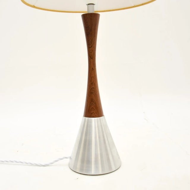 Mid-Century Modern Vintage Swedish Steel Table Lamps from Bergboms, 1960, Set of 2 For Sale - Image 3 of 10