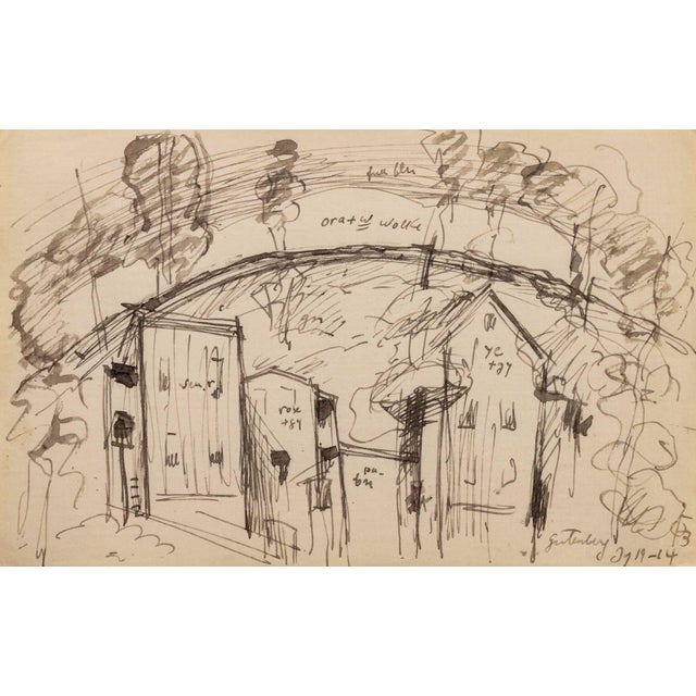 Oscar F. Bluemner Village Landscape Scenes, 2 For Sale - Image 4 of 13