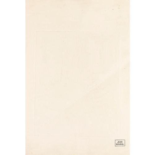 Lunch is an original contemporary artwork realized by the French artist Jean Boudal. Original etching on ivory paper. Mint...