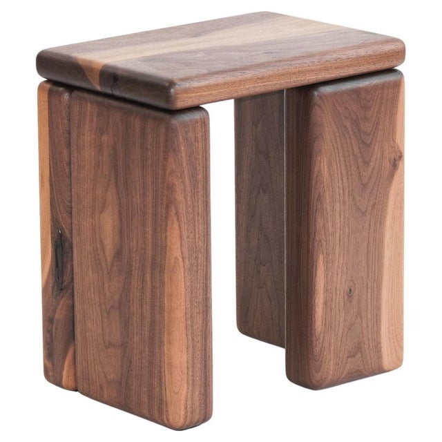 Timber Stool Walnut by Onno Adriaanse For Sale - Image 15 of 15