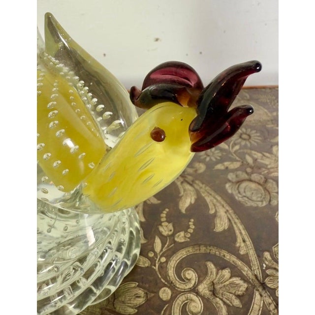 Pair of Italian Murano Roosters C. 1930's For Sale In Los Angeles - Image 6 of 12