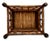 Wood Excellent Hand Made Antique Oriental Revival Aesthetic Victorian Genuine Bamboo Footstool - Ottoman Circa 1880s For Sale - Image 7 of 18