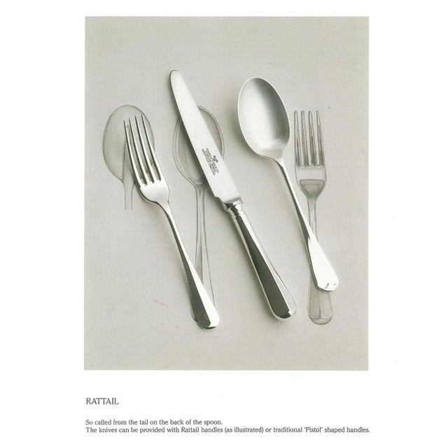 Sheffield Finest Quality Photo 52 Item Description : Silver Plated Flatware Set for 12 Person, 66 Pieces Set, Rattail...