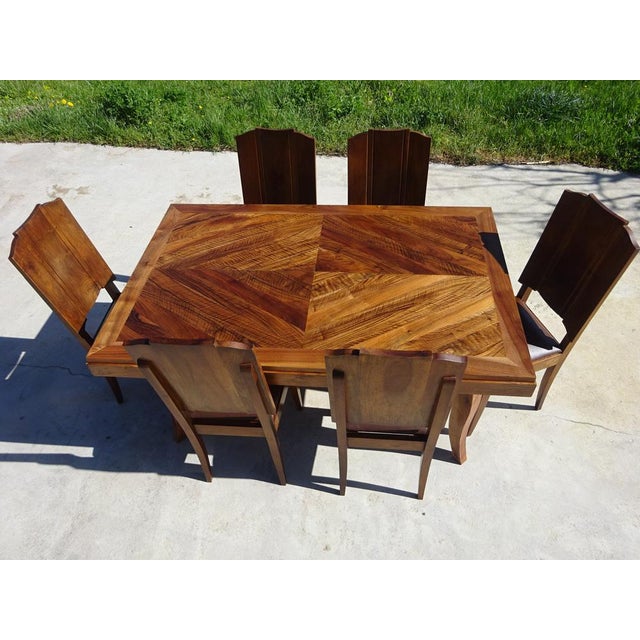 Walnut Extendable Dining Table, 1950s For Sale - Image 4 of 18