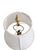 Vintage Brass & Black Column Table Lamp With Square Base & New Ivory Shade For Sale - Image 4 of 7