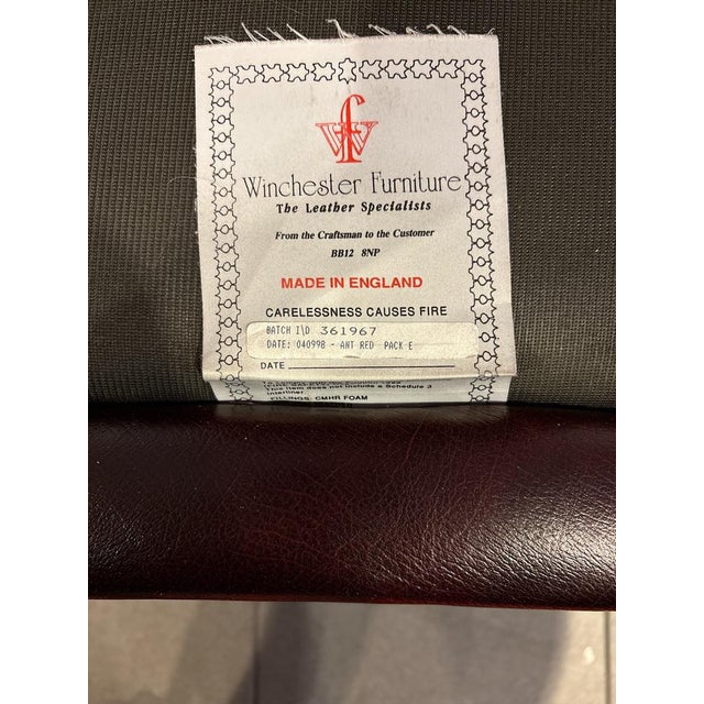 Chesterfield Leather Sofa from Winchester For Sale - Image 5 of 6