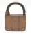 Antique Brass Bavarian Lever Padlock Lock With Key For Sale - Image 6 of 6