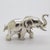Silver Vintage Italian Handmade Genuine Silver Elephant Figurine Sculpture Miniature For Sale - Image 8 of 11