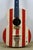 Vintage Folk Art Painted American Flag 3/4 Acoustic Guitar Usa For Sale - Image 6 of 16