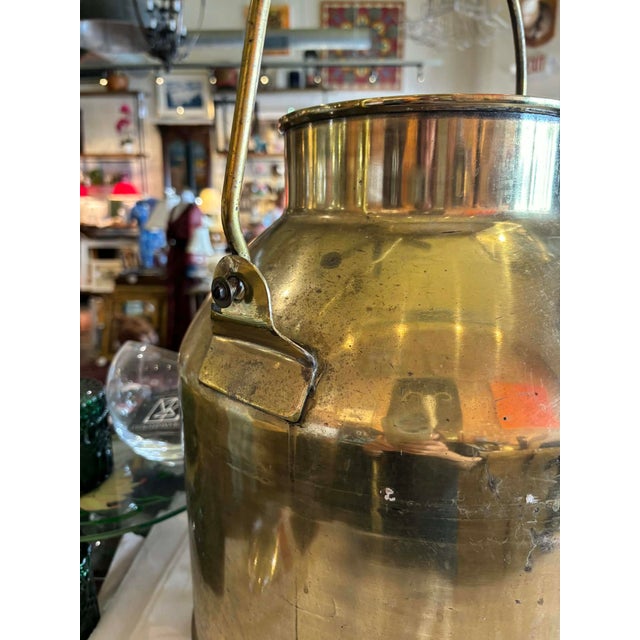 Large Antique Brass Jug For Sale In Saint Louis - Image 6 of 8