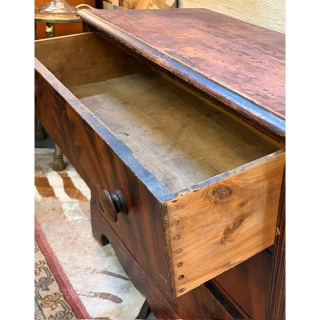 Antique American Grain Painted Chest of Drawers, Original Surface For Sale - Image 9 of 10