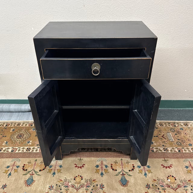 Design Plus Gallery presents a Chinese Bed Side Table. This chest is a versatile storage solution that will add a unique...