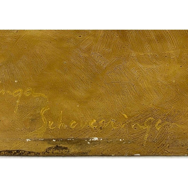 Paint In the Style of Johannes Evert Hendrik Akkeringa Oil on Panel Beach Scene C.1920 For Sale - Image 7 of 13