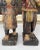 Vintage Asian Carved & Painted Wood Man and Woman Figures - Set of 2 For Sale - Image 10 of 10