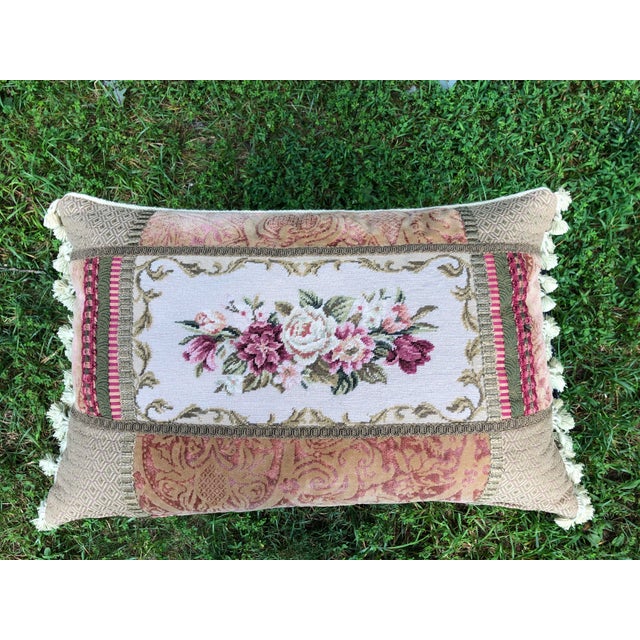 Chelsea Textile Needlepoint Accent Pillow Chairish