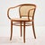 Beech and Rattan Armchair, 1970s For Sale - Image 18 of 18
