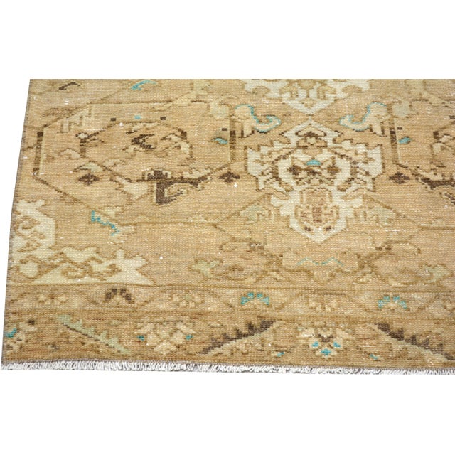 Vintage Turkish Anatolian Hand Knotted Wool Rug, 2'7"x9'5" For Sale - Image 4 of 4