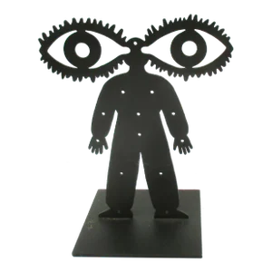 Grisha Bruskin Kabbalah Figure Steel Sculpture 1991