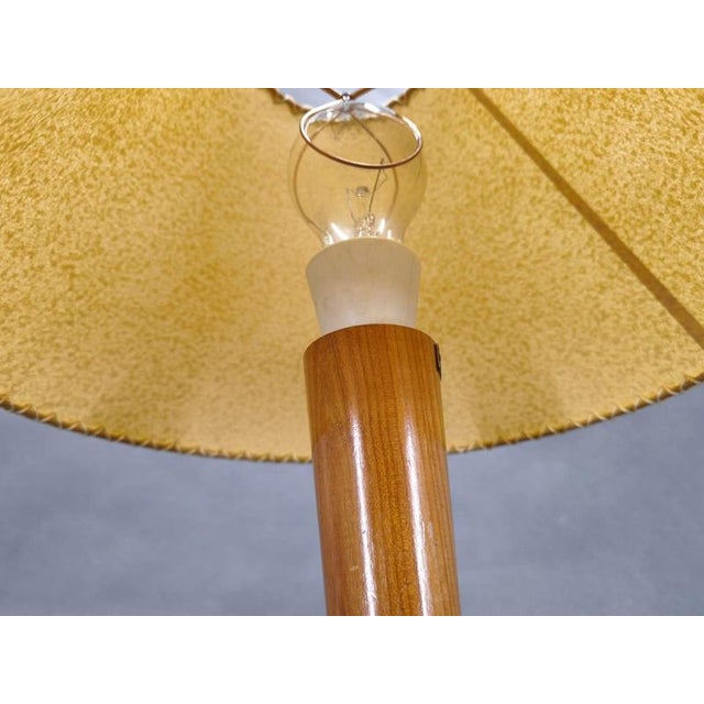 Wood Mid-Century Modern Maple Table Lamp, 1960s For Sale - Image 7 of 13