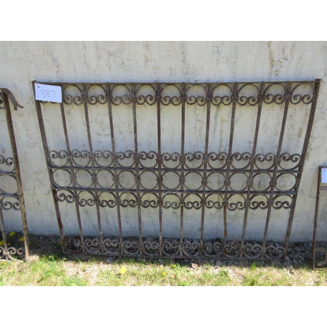 Antique Victorian Iron Gate Architectural Element For Sale - Image 4 of 6