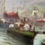 Italian Port, 1800s, Oil on Canvas For Sale - Image 4 of 12