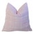Pink & White Woven Designer Coastal Feather/Down Pillow For Sale